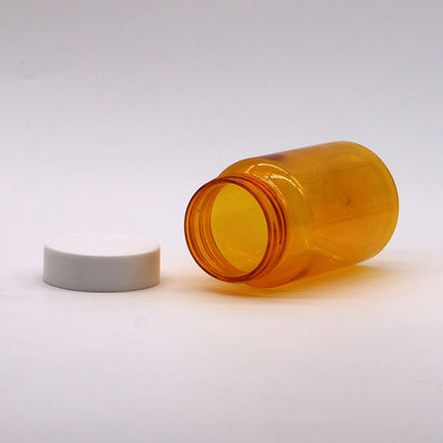 Campioni gratuiti 150ml/cc PET Bottiglia di plastica arancione per medicine