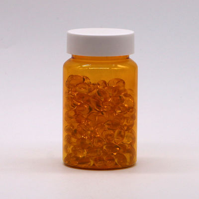 Campioni gratuiti 150ml/cc PET Bottiglia di plastica arancione per medicine