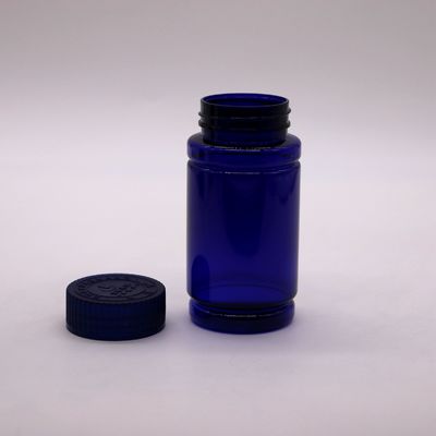 Coperture a prova di bambino PET Bottiglia di plastica a forma di bambù per pillole Capsule Supplemento medicinale per compresse