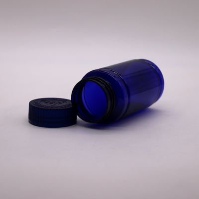 Coperture a prova di bambino PET Bottiglia di plastica a forma di bambù per pillole Capsule Supplemento medicinale per compresse