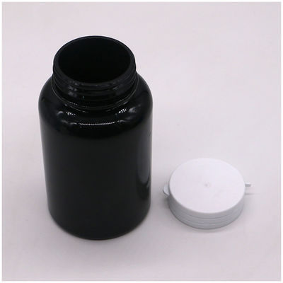 Personalizzare colore PET 250ml Bottiglia di plastica rotonda per il contenitore di capsule di medicina