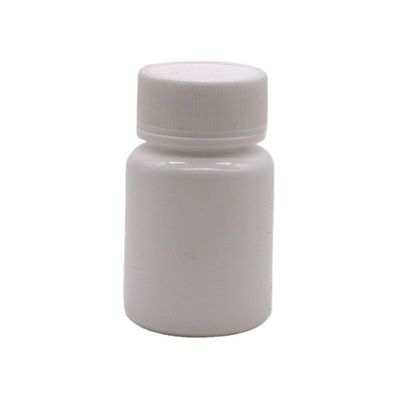 30 ml di HDPE Portatile in polvere di plastica bianca Pillola per farmaci Bottiglie per compresse Contenitore con tappo di sicurezza per bambini