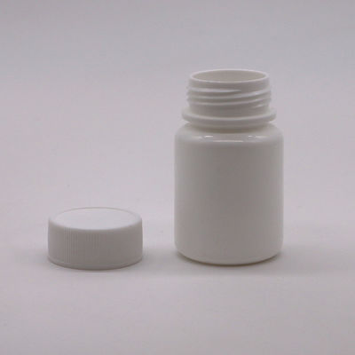 30 ml di HDPE Portatile in polvere di plastica bianca Pillola per farmaci Bottiglie per compresse Contenitore con tappo di sicurezza per bambini