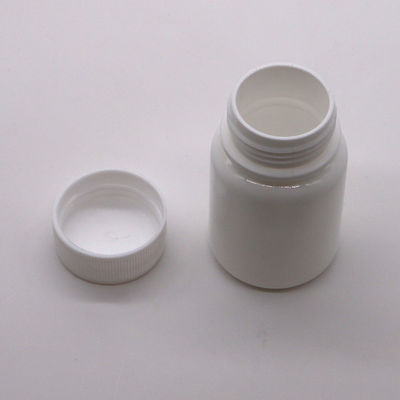 30 ml di HDPE Portatile in polvere di plastica bianca Pillola per farmaci Bottiglie per compresse Contenitore con tappo di sicurezza per bambini