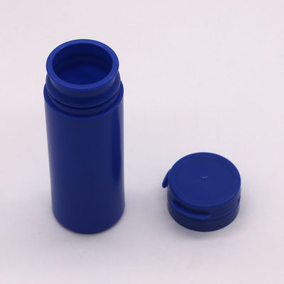 Bottiglia di plastica in HDPE a forma rotonda da 50 ml per lo stoccaggio di integratori di medicina a colori personalizzati