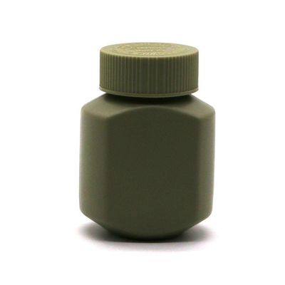 Bottiglie di plastica quadrate HDPE a tappo anti-bambino da 60 ml per compresse e capsule biologiche