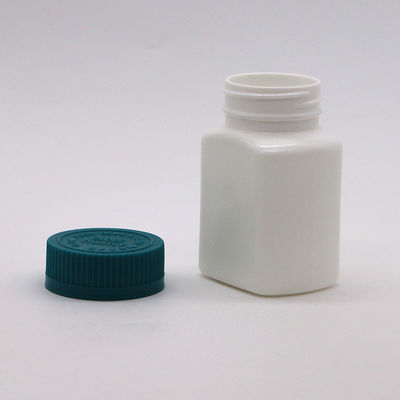 Scatola di stoccaggio farmaci 95 ml Bottiglia di plastica quadrata HDPE per capsule solide compresse