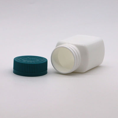 Scatola di stoccaggio farmaci 95 ml Bottiglia di plastica quadrata HDPE per capsule solide compresse