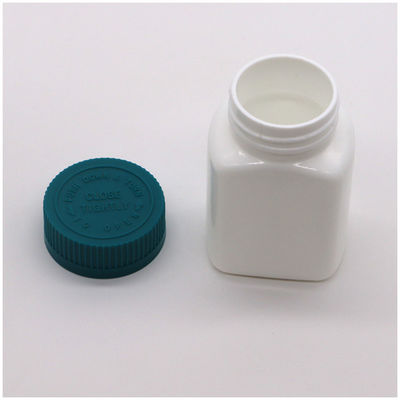 Scatola di stoccaggio farmaci 95 ml Bottiglia di plastica quadrata HDPE per capsule solide compresse