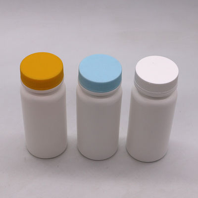 Materiale del colletto HDPE 120ml Bottiglia di plastica bianca per pillole Vitamina Capsula 120CC vuota