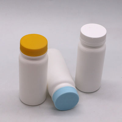 Materiale del colletto HDPE 120ml Bottiglia di plastica bianca per pillole Vitamina Capsula 120CC vuota