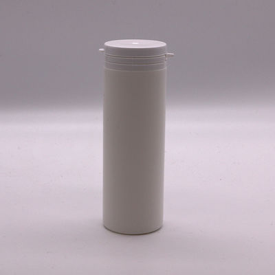 Contenitore di supplementi vitaminici in HDPE da 120 ml con tappo a prova di manomissione e corpo retto