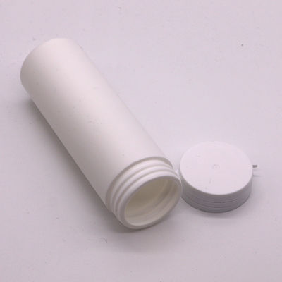 Contenitore di supplementi vitaminici in HDPE da 120 ml con tappo a prova di manomissione e corpo retto