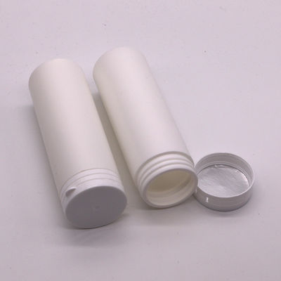 Contenitore di supplementi vitaminici in HDPE da 120 ml con tappo a prova di manomissione e corpo retto