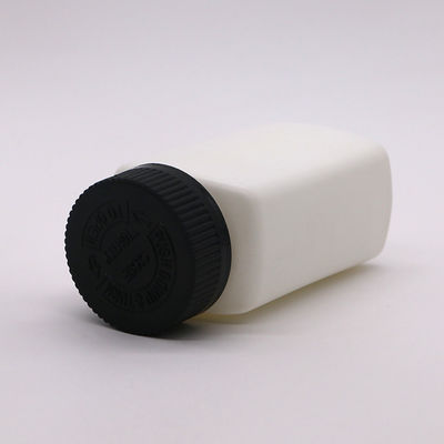 Cappuccio a vite 120 ml HDPE Forma quadrata Contenitore di bottiglia di pillole a colori personalizzati