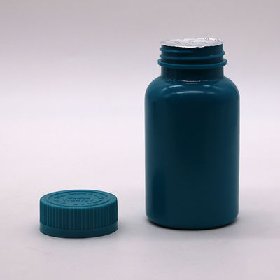 Colori personalizzabili Bottiglia di compresse di plastica in capsula in HDPE da 150 ml con sigillo termico e tappi