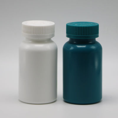 Colori personalizzabili Bottiglia di compresse di plastica in capsula in HDPE da 150 ml con sigillo termico e tappi