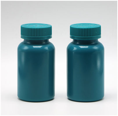 Colori personalizzabili Bottiglia di compresse di plastica in capsula in HDPE da 150 ml con sigillo termico e tappi