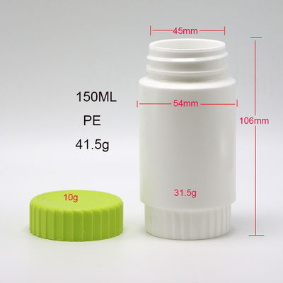 HDPE 175 ml Bottiglia di plastica a forma rotonda PE per farmaci
