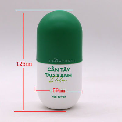 Materiale del colletto HDPE Capsula forma 6oz Bottiglie di plastica opache vuote con tappo a vite