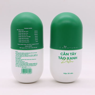 Materiale del colletto HDPE Capsula forma 6oz Bottiglie di plastica opache vuote con tappo a vite