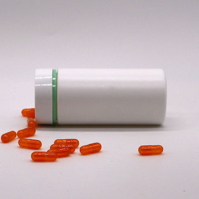 Bottiglia di pillole in plastica HDPE da 200 ml con corpo opaco e logo in rilievo in colore personalizzato