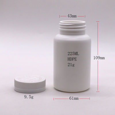 Bottiglia HDPE con tappo a vite per conservare in modo sicuro le pillole e le capsule