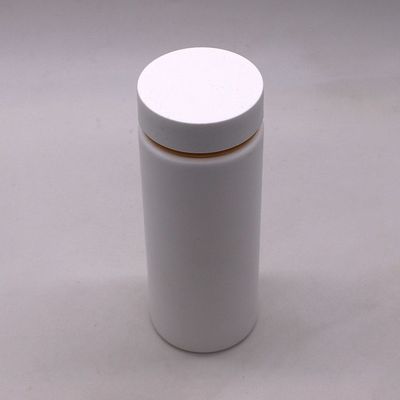 Farmacia 250 ml HDPE Bottiglia di pillole di plastica con due strati di cappucci in HDPE a colori personalizzati