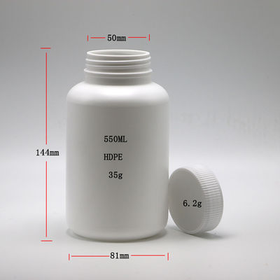 HDPE 500ml Contenitore di supplemento di plastica Bottiglia Cappuccio a prova di bambino Contenitore per medicinali