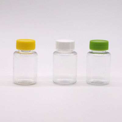 Bottiglia di plastica PET trasparente da 25 ml per conservare le compresse in modo sicuro e protetto
