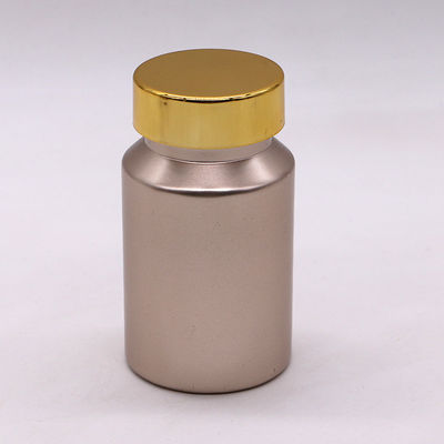 Pillola/capsula/tabletta/polvere PET Bottiglia di plastica ghiacciata con tappo in oro/argento