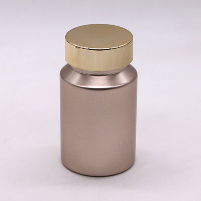 Pillola/capsula/tabletta/polvere PET Bottiglia di plastica ghiacciata con tappo in oro/argento