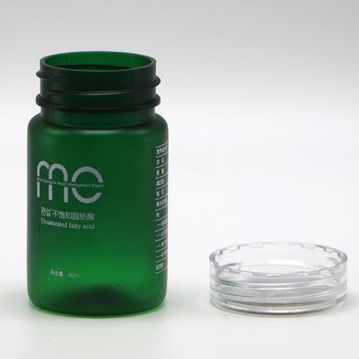 Bottiglia di plastica in PET a forma rotonda da 70 ml con tappo a vite e servizio di stampa di etichette personalizzate