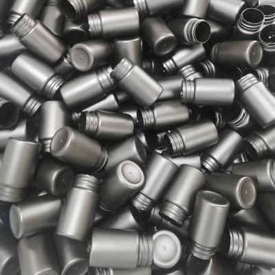 Bottiglia di plastica in PET a forma rotonda da 70 ml con tappo a vite e servizio di stampa di etichette personalizzate