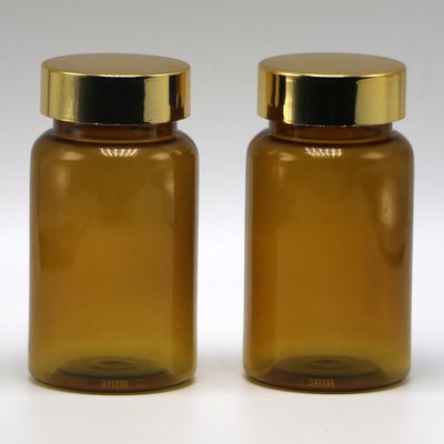 Bottiglia di compresse in plastica PET personalizzata a forma rotonda da 100 ml/3,4 oz per la conservazione dei medicinali